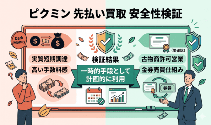 ピクミンは闇金？先払い買取の安全性を検証