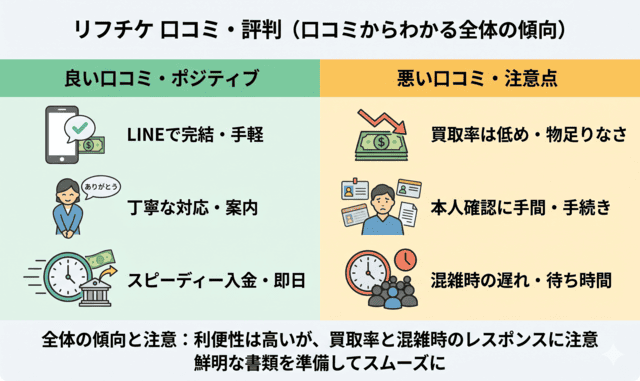 リフチケの先払い買取の口コミ・評判