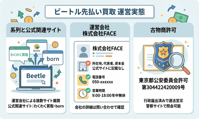 ビートル先払い買取の系列と運営会社の実態
