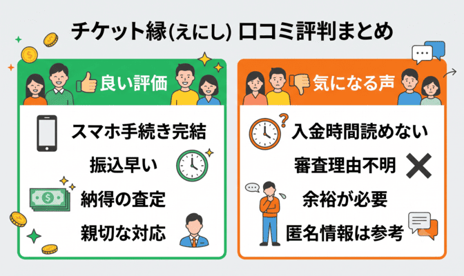 チケット縁(えにし)の先払い買取の5ch口コミ評判