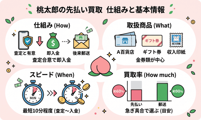 桃太郎の先払い買取とは？仕組みと基本情報