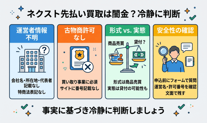 ネクスト先払い買取は闇金なのか