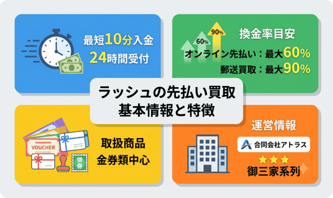 ラッシュの先払い買取とは?基本情報と特徴